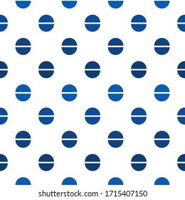 Mini circle seamless pattern. Classic geometric surface print. Repeated polka dot motif ornament. Simple geo dotted ornamental background. Modern minimal design texture. Vector abstract wallpaper