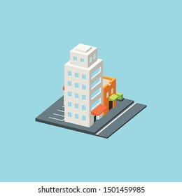 Mini City Block Isometric Color