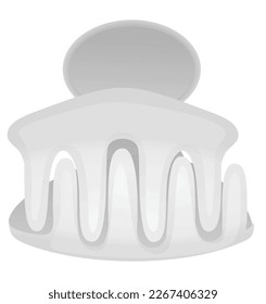 Mini clips de garra para el pelo. vector