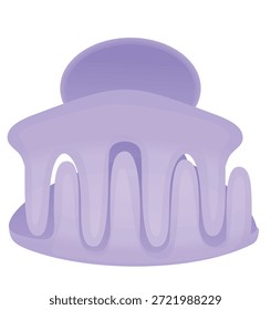 Mini claw clips for hair. vector
