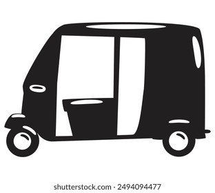 mini CNG car silhouette. mint car vehicle flat icon