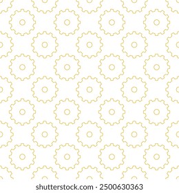 Mini Cog, Mini Flor, Mini Estrella, Mini Hexágono Patrón sin fisuras para la alfombra, Fondo de pantalla, ropa, envoltura, batik, tela, estilo de bordado de Ilustración vectorial.