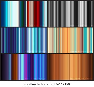 mini collection of abstract backgrounds mesh lines vector