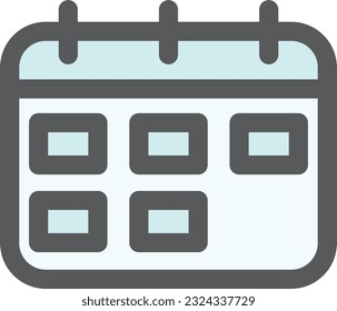calendario de iconos mini color