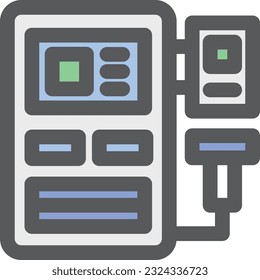 mini mini color icon cash register