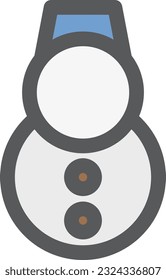 mini mini color icon snowman