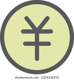 Mini-Mini-Farbsymbol Yen