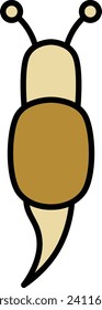 Mini color insect illustration icon snail