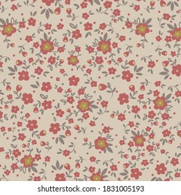 Mini-süßer floraler Hintergrund für Stoff