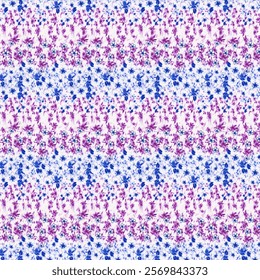 Mini Dark Pink Floral Pattern On Abstract Background