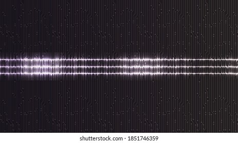 Mini Digital Sound Wave Background,technology and earthquake wave diagram concept,design for music studio and science,Vector Illustration.