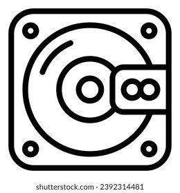mini disc icon illustration for web app, etc
