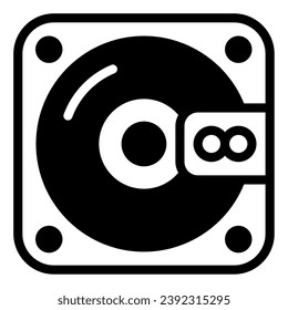 mini disc icon illustration for web app, etc