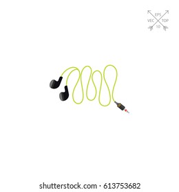 Mini earphones icon