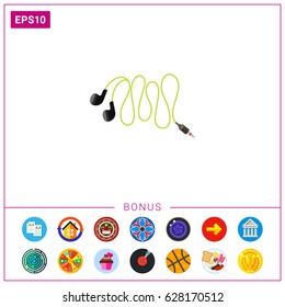 Mini earphones icon