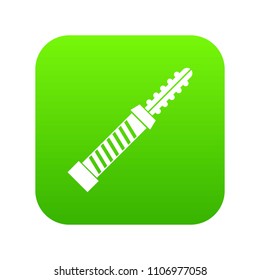 Mini electronic hookah icon digital green for any design isolated on white vector illustration