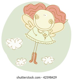 mini elf vegetation kid female star child girl woman performance lady flowers caricature magic magical fantasy eve wand painting fairy mystery infant myth elf princess comic spell image ornament crown