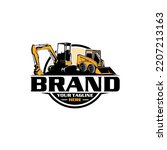 mini excavator logo skid steer  logo