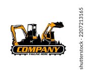 mini excavator logo skid steer  logo