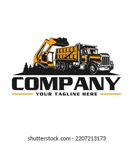 mini excavator logo skid steer  logo