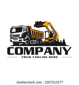 mini excavator logo skid steer  logo