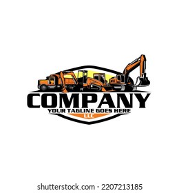 mini excavator logo skid steer  logo