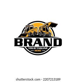 mini excavator logo skid steer  logo