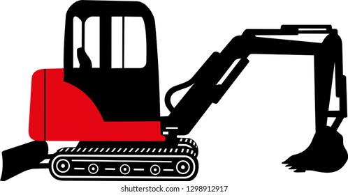 mini excavator for small digging and maintenance work