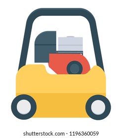 
A mini excavator used in construction process 
