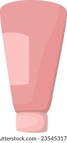 Mini Facial wash in a pink tube illustration