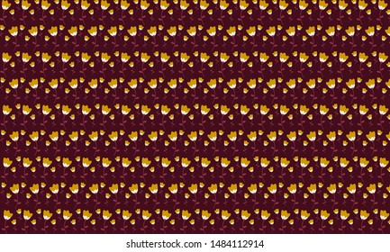 Mini flower pallet pattern background