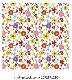 mini flowers  pattern print  