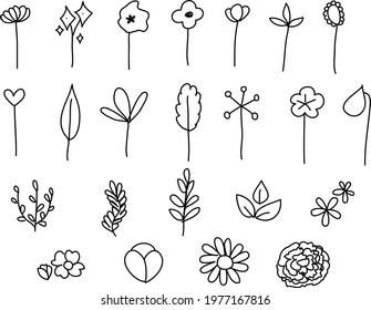 mini flowers vector cute decorate