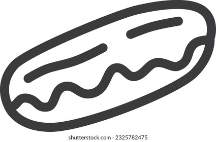 mini food and drink illustration eclair