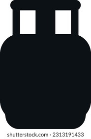 Mini gas cylinder sign. Industrial signs and symbols.