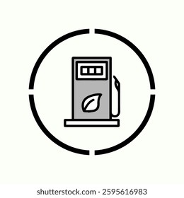 mini gas station icon vectors