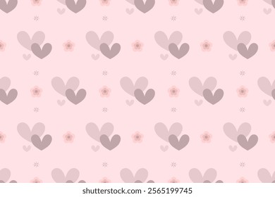 Mini geometric abstract heart shape Valentine's elements seamless pattern. perfect decorative design for background, wallpaper, paper cover, illustration, texture, embroidery, ornament, ceramic