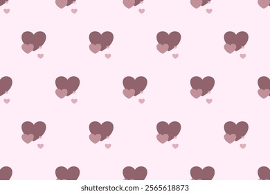 Mini geometric abstract heart shape Valentine's elements seamless pattern. perfect decorative design for background, wallpaper, paper cover, illustration, texture, embroidery, ornament, ceramic, print