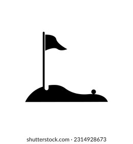 mini golf icon on white background