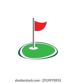 mini golf icon on white background
