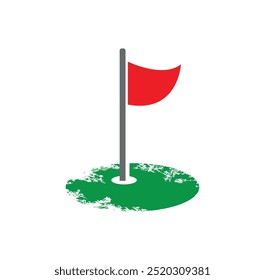 mini golf icon on white background