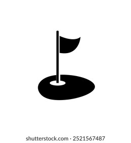 mini golf icon on white background