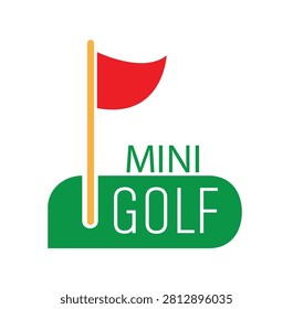 mini golf icon on white background