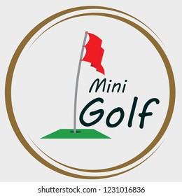 mini golf illustration