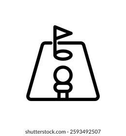 Mini Golf Outline Icon. Mini Golf Icon