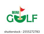 mini golf text information sign