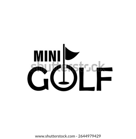 mini golf text information sign