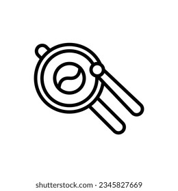 Mini Gong Outline Icon Vector Illustration