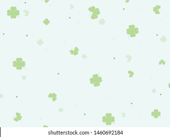 Mini green leaves pattern background style and colorful.