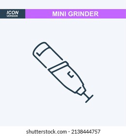 símbolo de símbolo de vector de icono de mini grinder